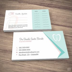 Cartão Agendamento Dentista 0623