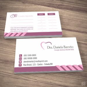 Cartão Agendamento Dentista 0627