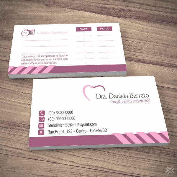 Cartão Agendamento Dentista 0627