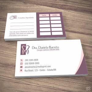 Cartão Agendamento Dentista 0628