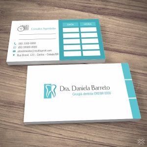 Cartão Agendamento Dentista 0629