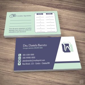 Cartão Agendamento Dentista 0632