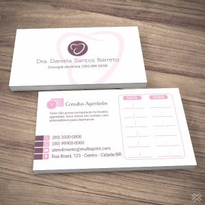 Cartão Agendamento Dentista 0637