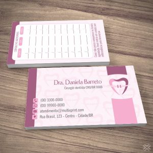 Cartão Agendamento Dentista 0645