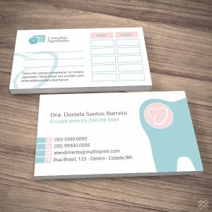 Cartão Agendamento Dentista 0646