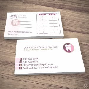 Cartão Agendamento Dentista 0647