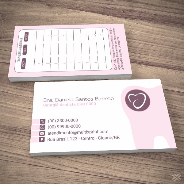 Cartão Agendamento Dentista 0648