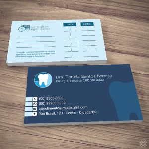 Cartão Agendamento Dentista 0650