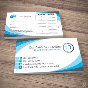 Cartão Agendamento Dentista 0653