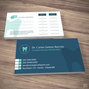 Cartão Agendamento Dentista 0655