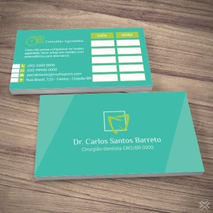 Cartão Agendamento Dentista 0657