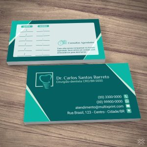Cartão Agendamento Dentista 0661