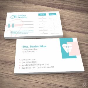 Cartão Agendamento Dentista 0667