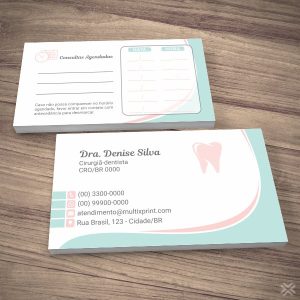 Cartão Agendamento Dentista 0668
