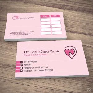 Cartão Agendamento Dentista 0674