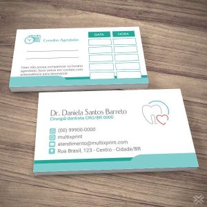 Cartão Agendamento Dentista 0679