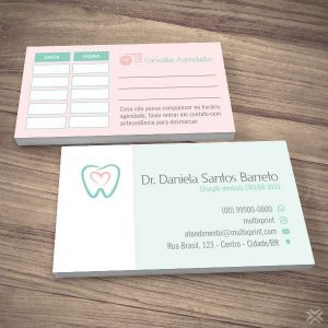Cartão Agendamento Dentista 0681