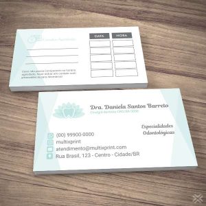 Cartão Agendamento Dentista 0682
