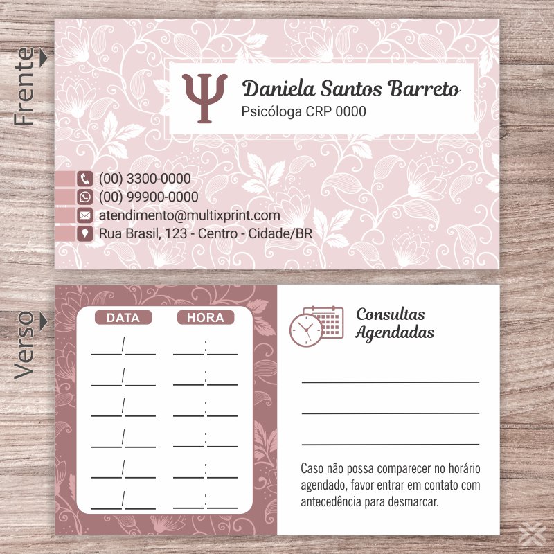 Cartão Agendamento Psicólogo 2770 - Imagem 2