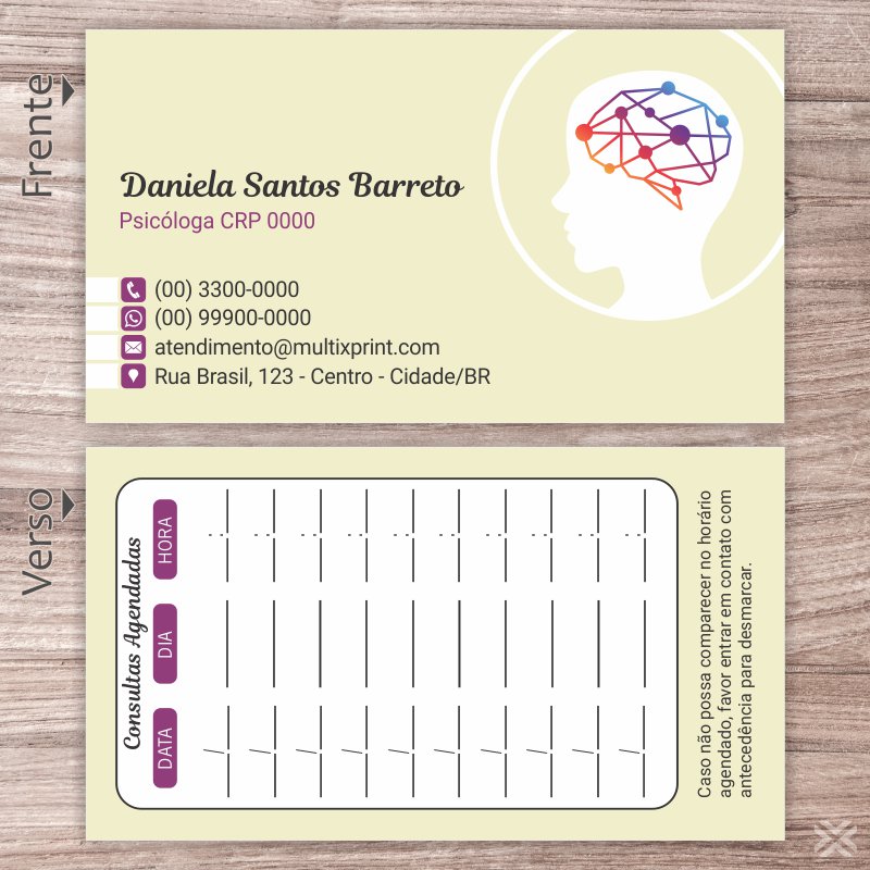 Cartão Agendamento Psicólogo 2774 - Imagem 2