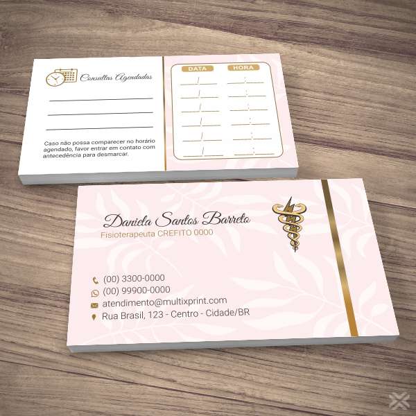 Cartão Agendamento Fisioterapeuta 09104