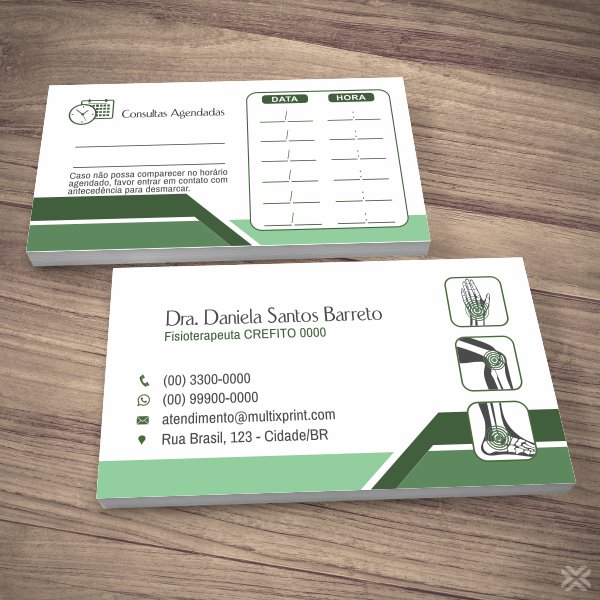 Cartão Agendamento Fisioterapeuta 0924