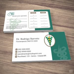 Cartão Agendamento Fisioterapeuta 0929