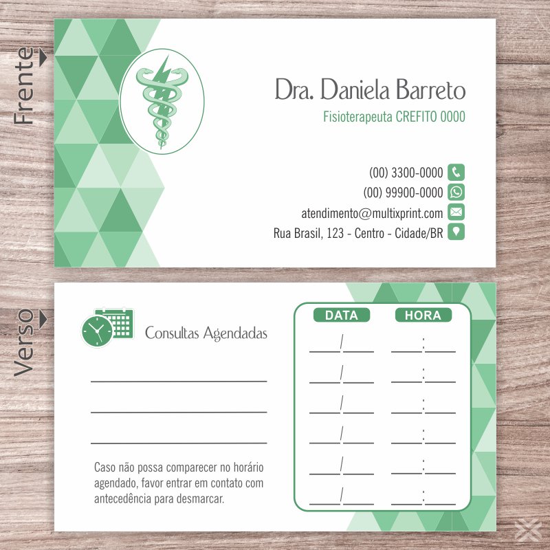 Cartão Agendamento Fisioterapeuta 0932 - Imagem 2