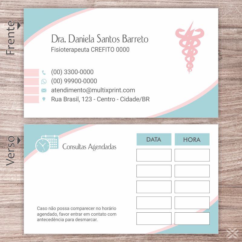 Cartão Agendamento Fisioterapeuta 0947 - Imagem 2