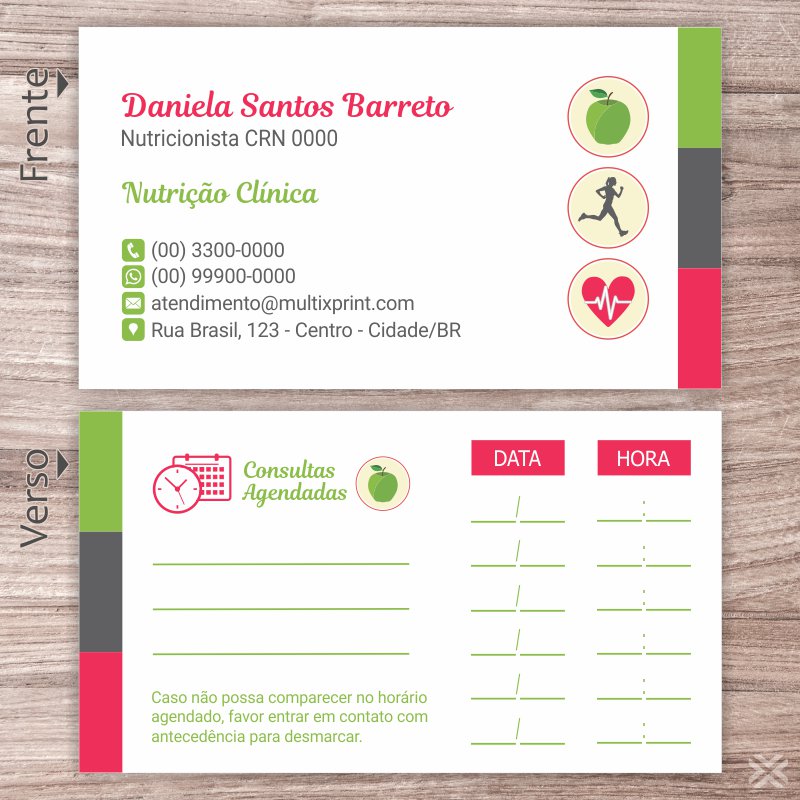 Cartão Agendamento Nutricionista 2404 - Imagem 2