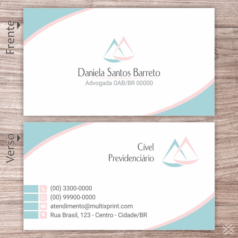 Cartão de Visita Advogado 0157 - Imagem 2
