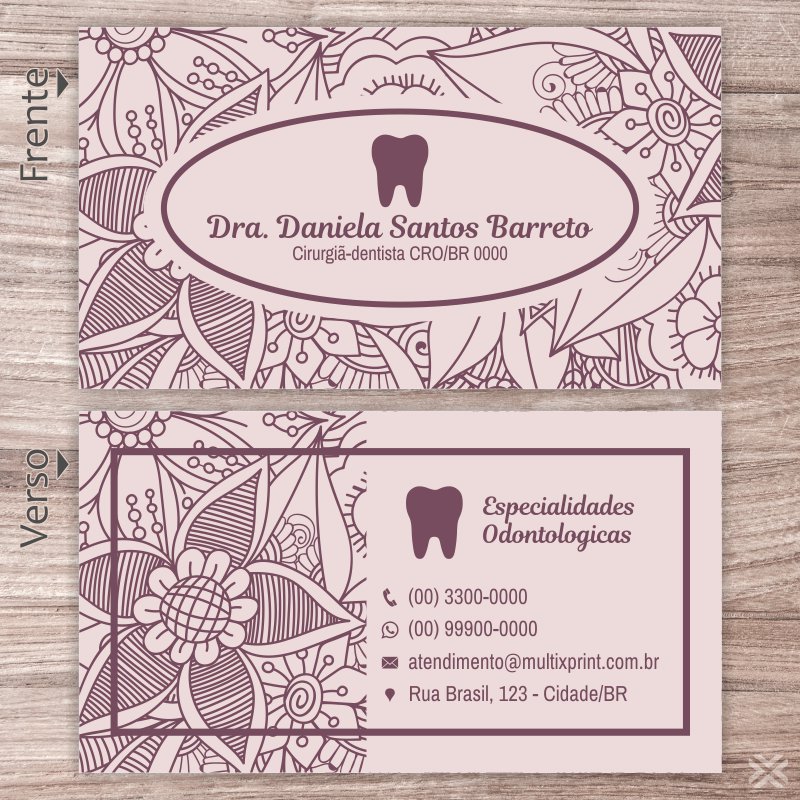 Cartão de Visita Dentista 0612 - Imagem 2