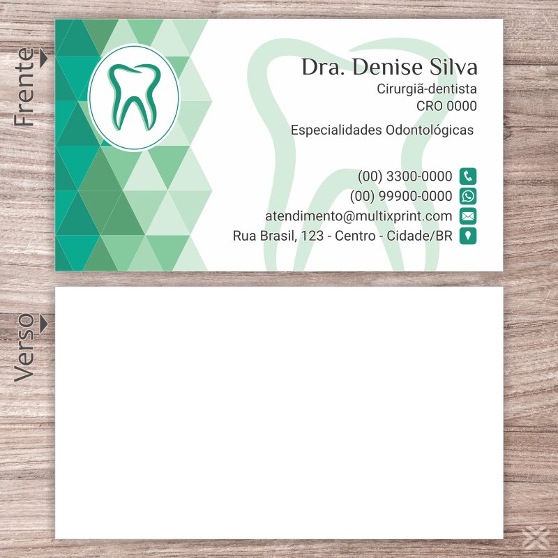 Cartão de Visita Dentista 0620 - Imagem 2