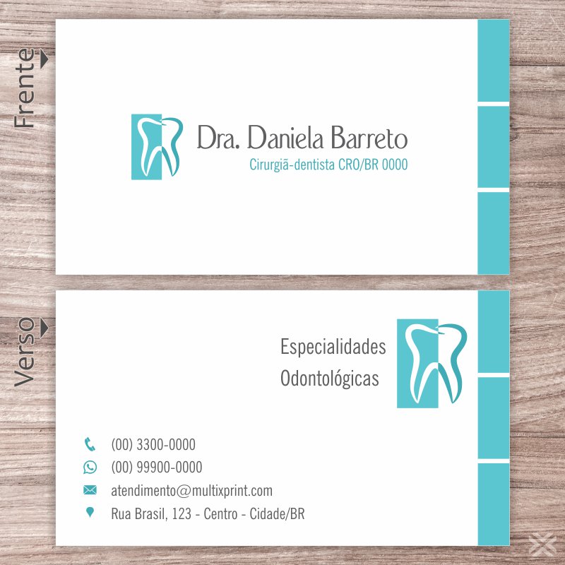 Cartão de Visita Dentista 0629 - Imagem 2