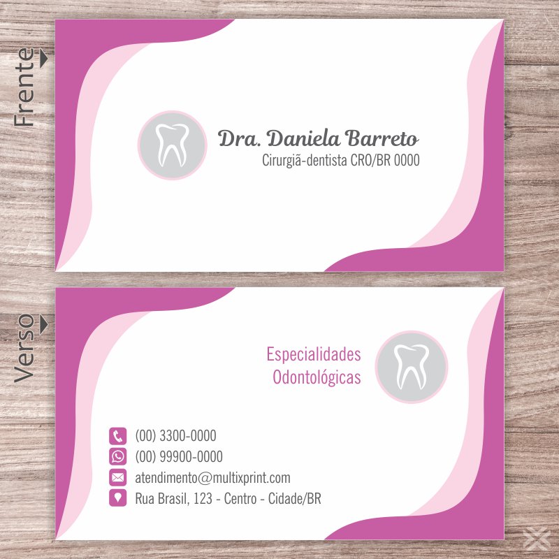 Cartão de Visita Dentista 0633 - Imagem 2