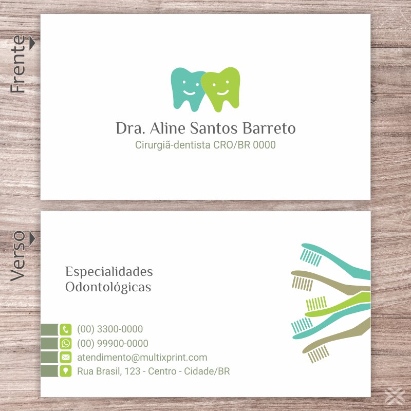 Cartão de Visita Dentista 0656 - Imagem 2