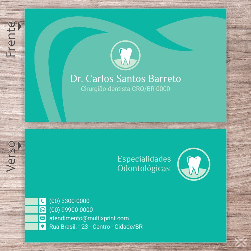 Cartão de Visita Dentista 0658 - Imagem 2