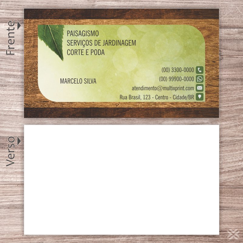 Cartão de Visita Jardinagem 1004 - Imagem 2