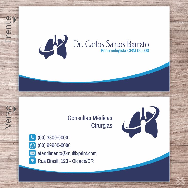 Cartão de Visita Médico 2335 - Imagem 2