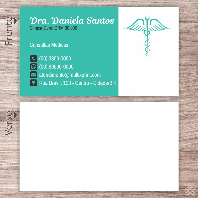 Cartão de Visita Médico 2343 - Imagem 2