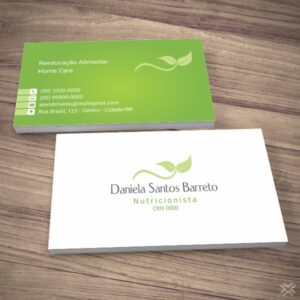Cartão de Visita Nutricionista 2435