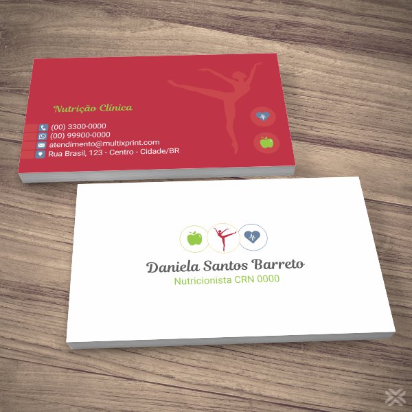 Cartão de Visita Nutricionista 2473