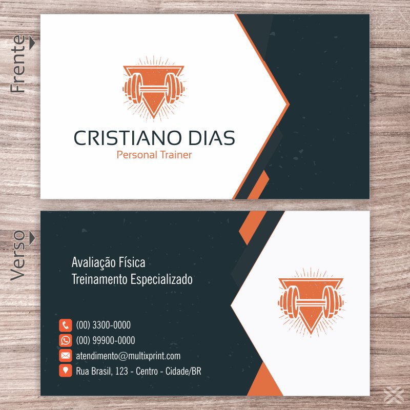 Cartão de Visita Personal Trainer 3622 - Imagem 2