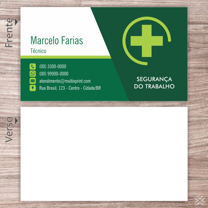 Cartão de Visita Segurança do Trabalho 3703 - Imagem 2