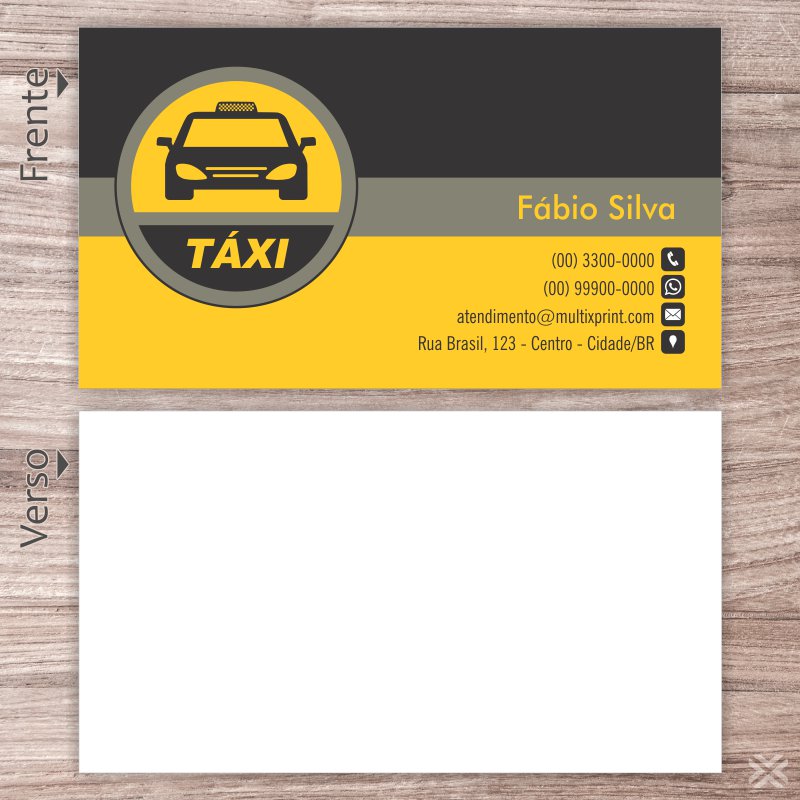 Cartão de Visita Taxista 2210 - Imagem 2