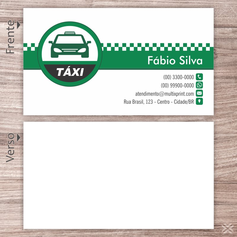 Cartão de Visita Taxista 2211 - Imagem 2