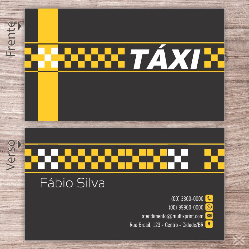 Cartão de Visita Taxista 2216 - Imagem 2