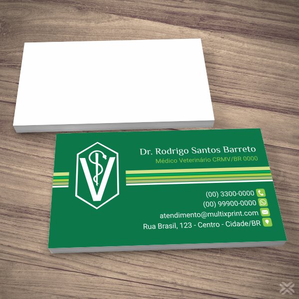 Cartão de Visita Veterinário 3001