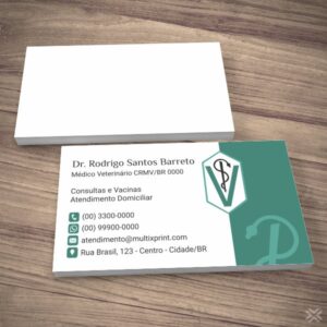 Cartão de Visita Veterinário 3012