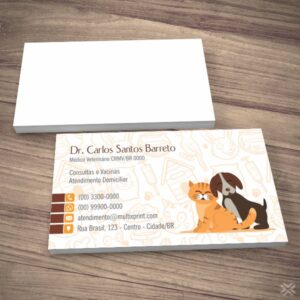 Cartão de Visita Veterinário 3017